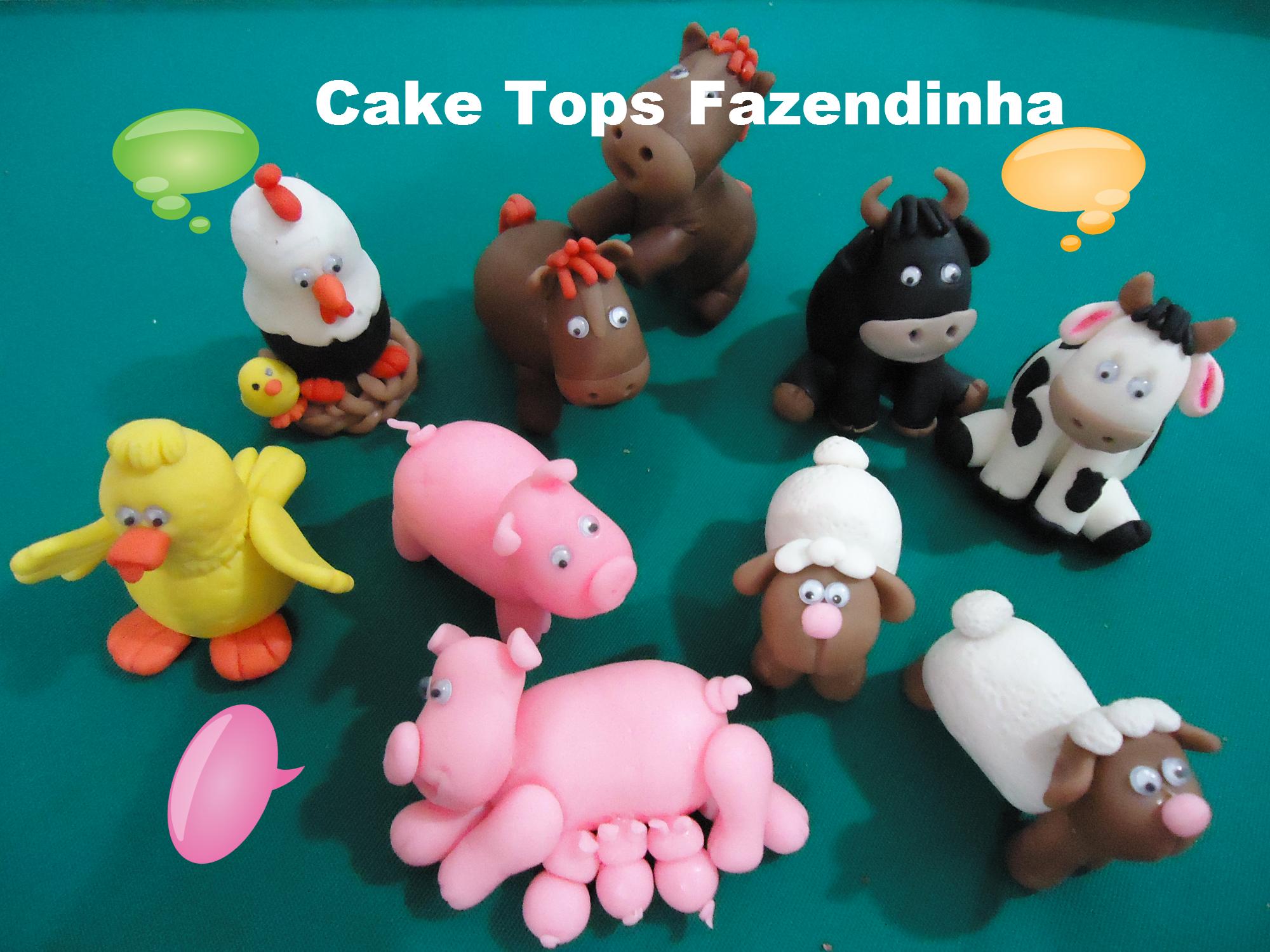 Topo de bolo Fazendinha Feliz